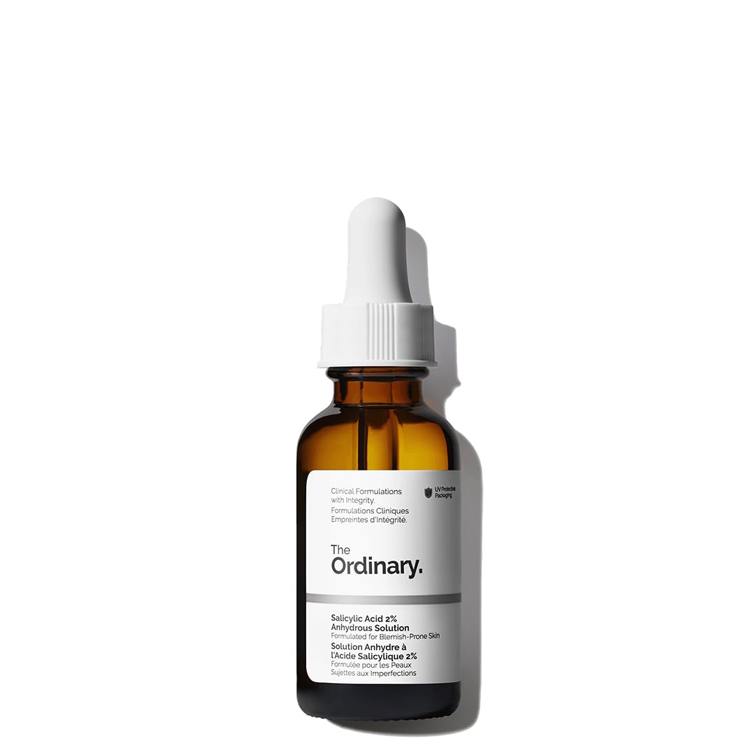 The Ordinary Salicylic Acid 2% Anhydrous Solution, Gentle Exfoliating Serum for Blemish-Prone Skin and Uneven Texture