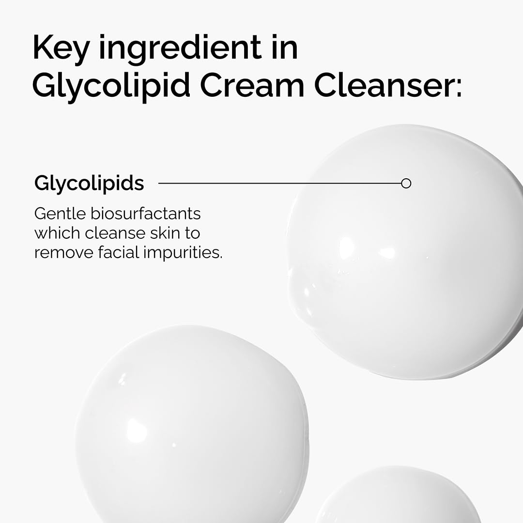The Ordinary Glycolipid Cream Cleanser, Gentle Makeup Removal with Plant-Derived Glycolipid Agents, 5.1 Fl Oz