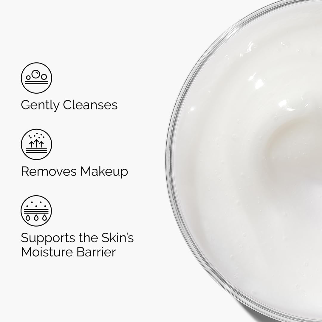 The Ordinary Glycolipid Cream Cleanser, Gentle Makeup Removal with Plant-Derived Glycolipid Agents, 5.1 Fl Oz