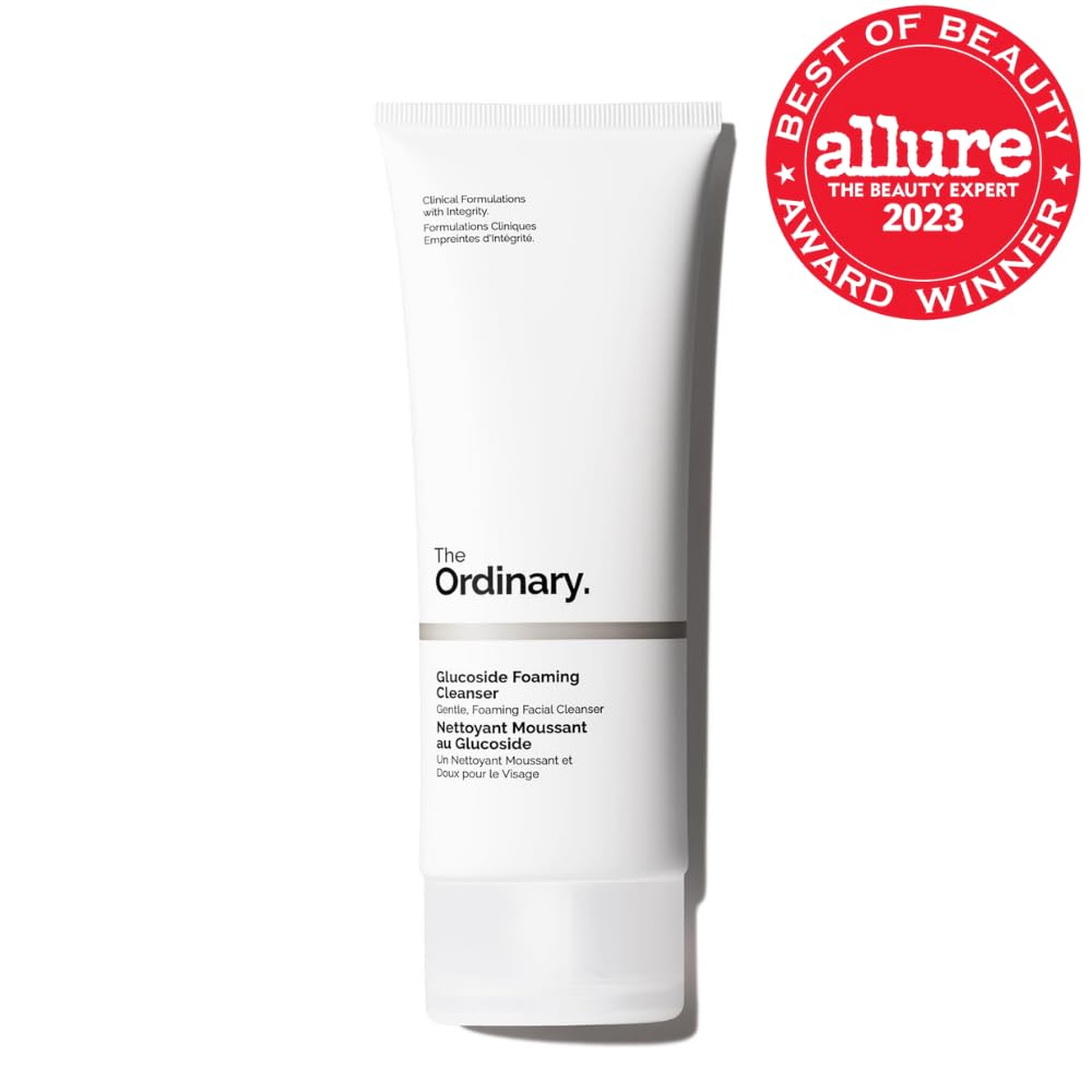 The Ordinary Glucoside Foaming Cleanser, Gentle Foaming Face Wash for All Skin Types Including Sensitive Skin, 5.1 Fl Oz