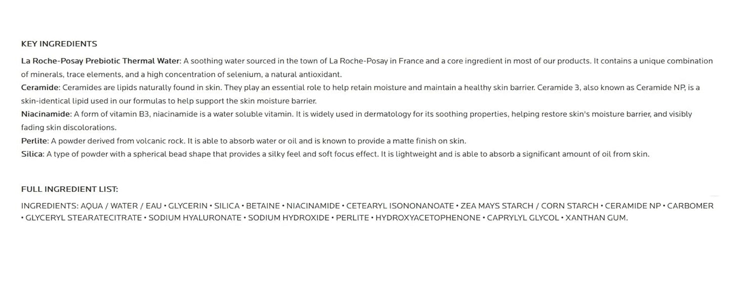 La Roche-Posay Toleriane Double Repair Matte Face Moisturizer, Daily Moisturizer For Oily Skin With Ceramide And Niacinamide For All Skin Tones, Oil Free, Non-Comedogenic, Available with SPF 30