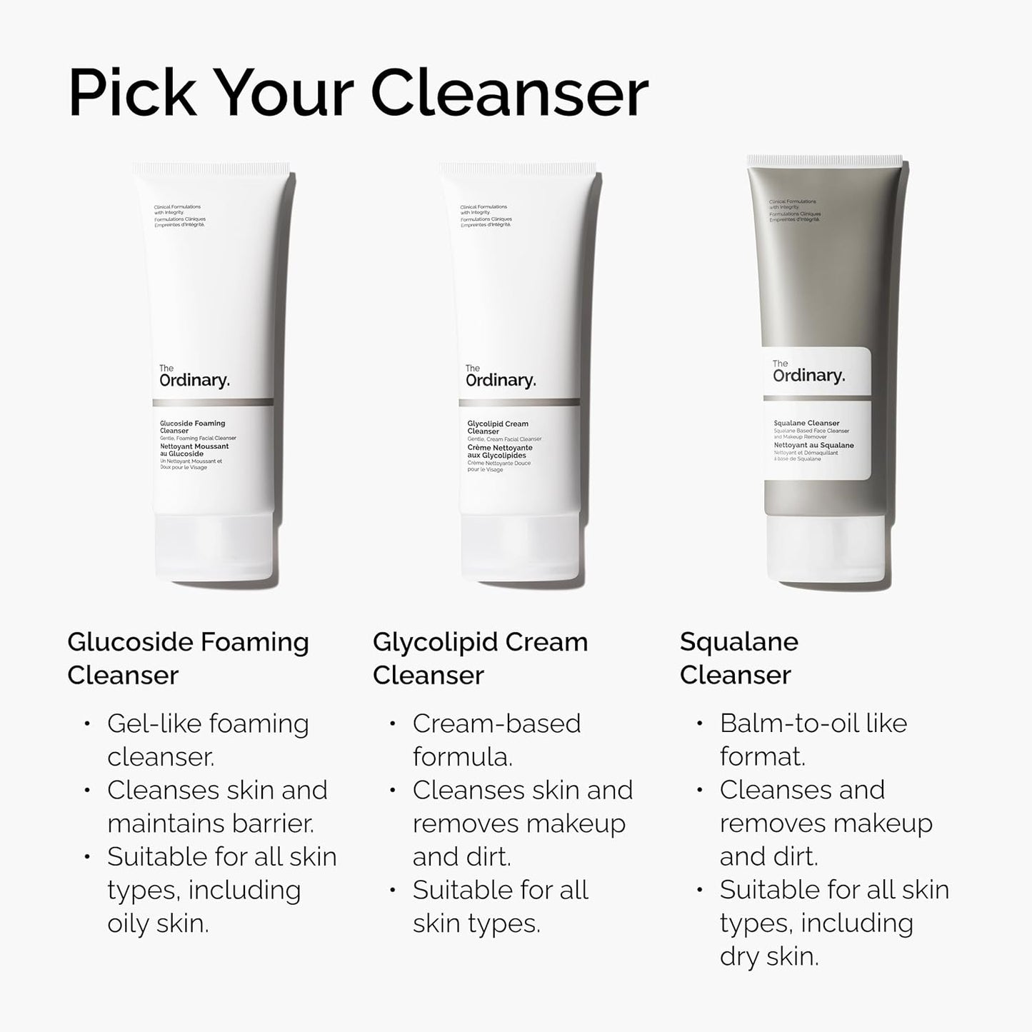 The Ordinary Squalane Cleanser, Hydrating Makeup Remover, Supports Moisture Barrier