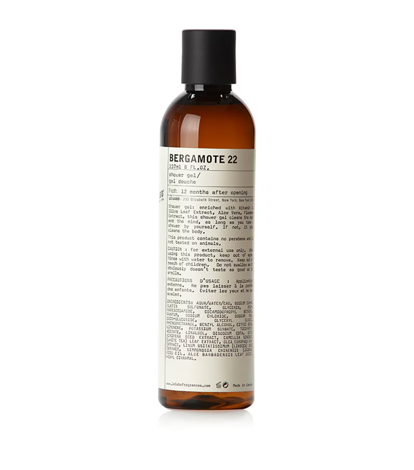 Le Labo Bergamote 22 Shower Gel (237ml)