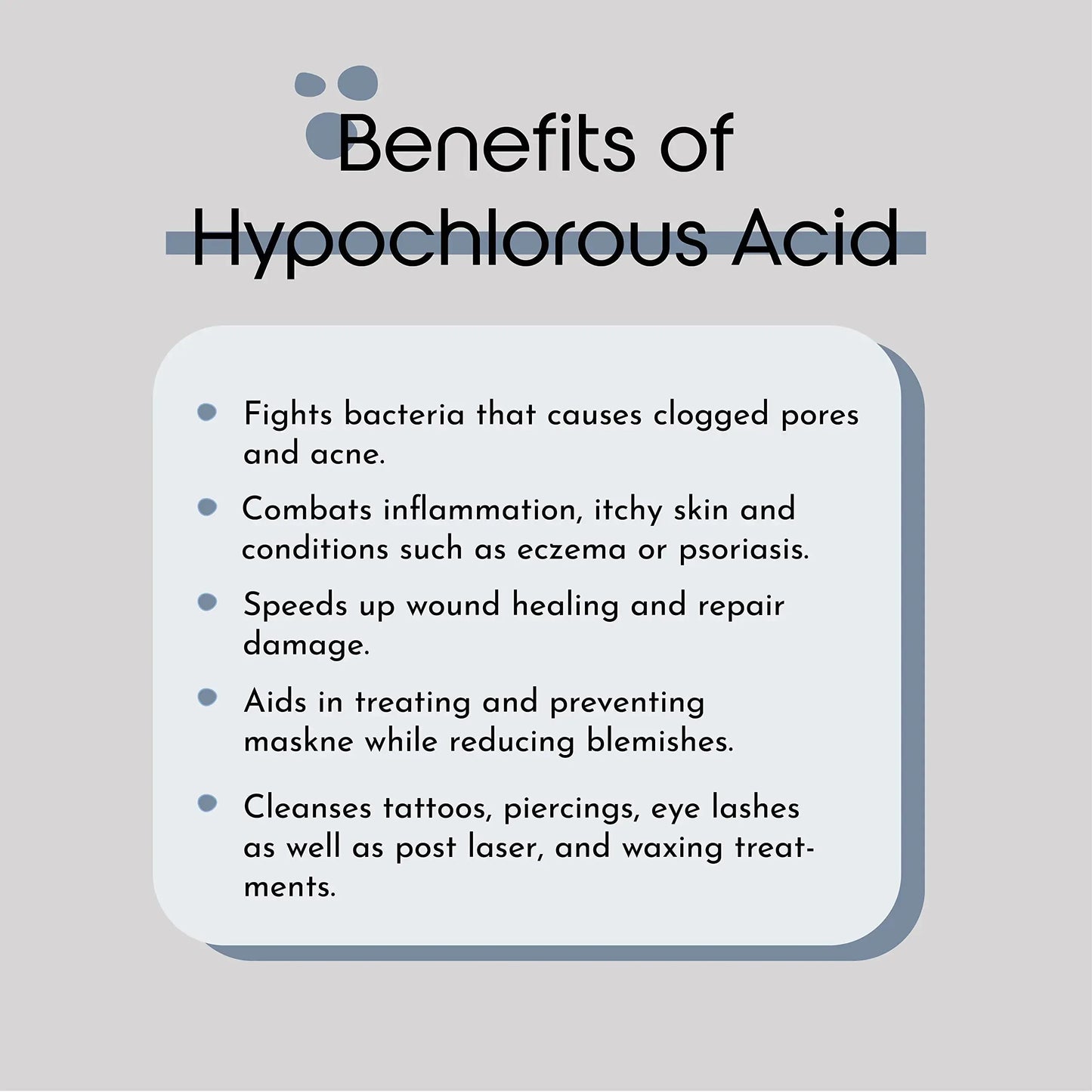 e11ement Hypochlorous Acid Face and Skin Spray - Safe for Use on Acne Prone Skin