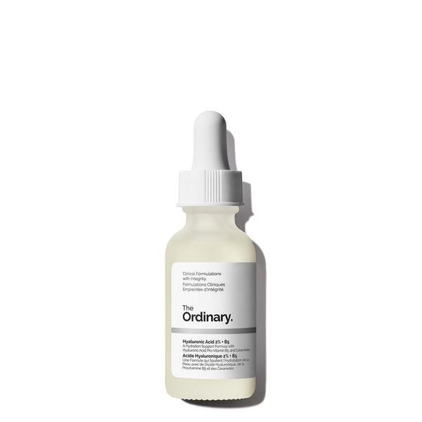 The Ordinary Hyaluronic Acid 2% + B5 (with Ceramides), Multi-Depth Hydration Serum for Plumper, Smoother Skin