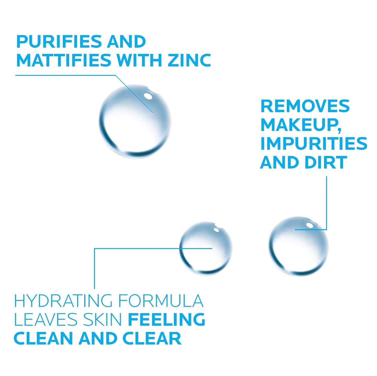 La Roche-Posay Effaclar Micellar Cleansing Water Toner for Oily Skin, Oil Free Makeup Remover, Safe for Sensitive Skin with Thermal Spring Water