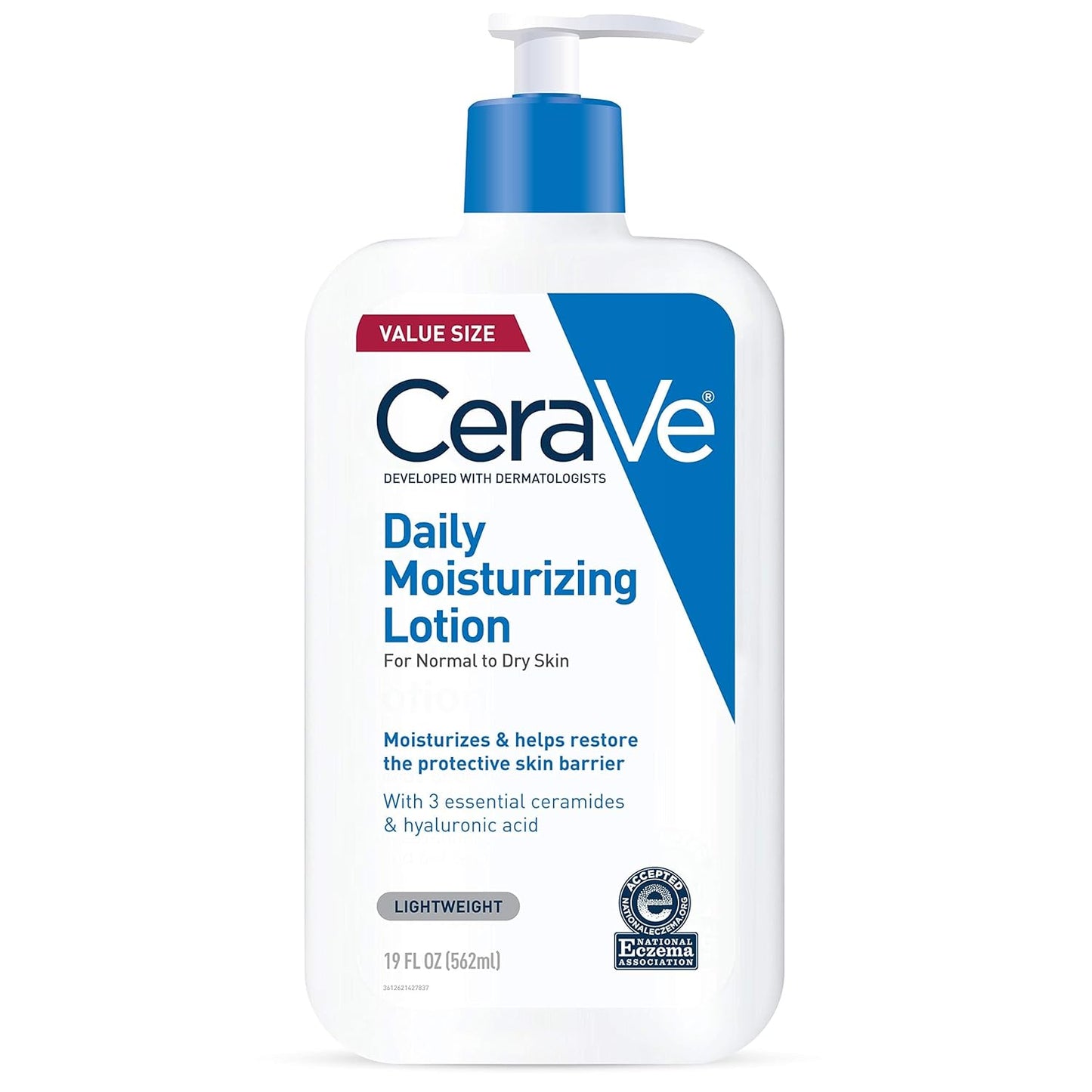 CeraVe Daily Moisturizing Lotion for Dry Skin, Body Lotion & Face Moisturizer with Hyaluronic Acid and Ceramides, Daily Moisturizer, Fragrance Free, Oil-Free