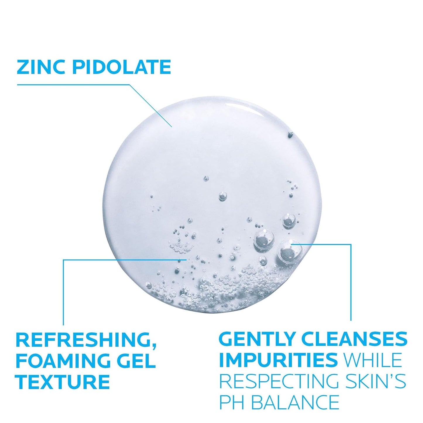 La Roche-Posay Effaclar Purifying Foaming Gel Cleanser for Oily Skin, With Zinc Pidolate To Remove Excess Oil, Alcohol Free & Oil Free, Face Wash For Oily Skin, Dermatologist & Sensitive Skin Tested