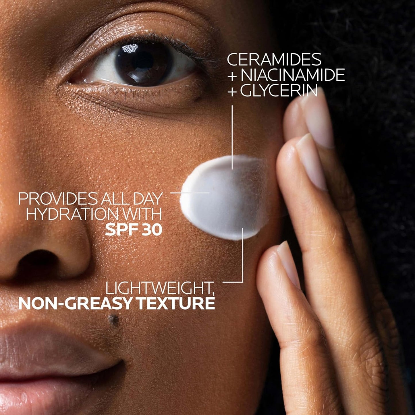 La Roche-Posay Toleriane Double Repair Matte Face Moisturizer, Daily Moisturizer For Oily Skin With Ceramide And Niacinamide For All Skin Tones, Oil Free, Non-Comedogenic, Available with SPF 30