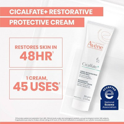 Avene Cicalfate+ Restorative Protective Skin Barrier Face Cream 3.3fl oz - Imperfect Box