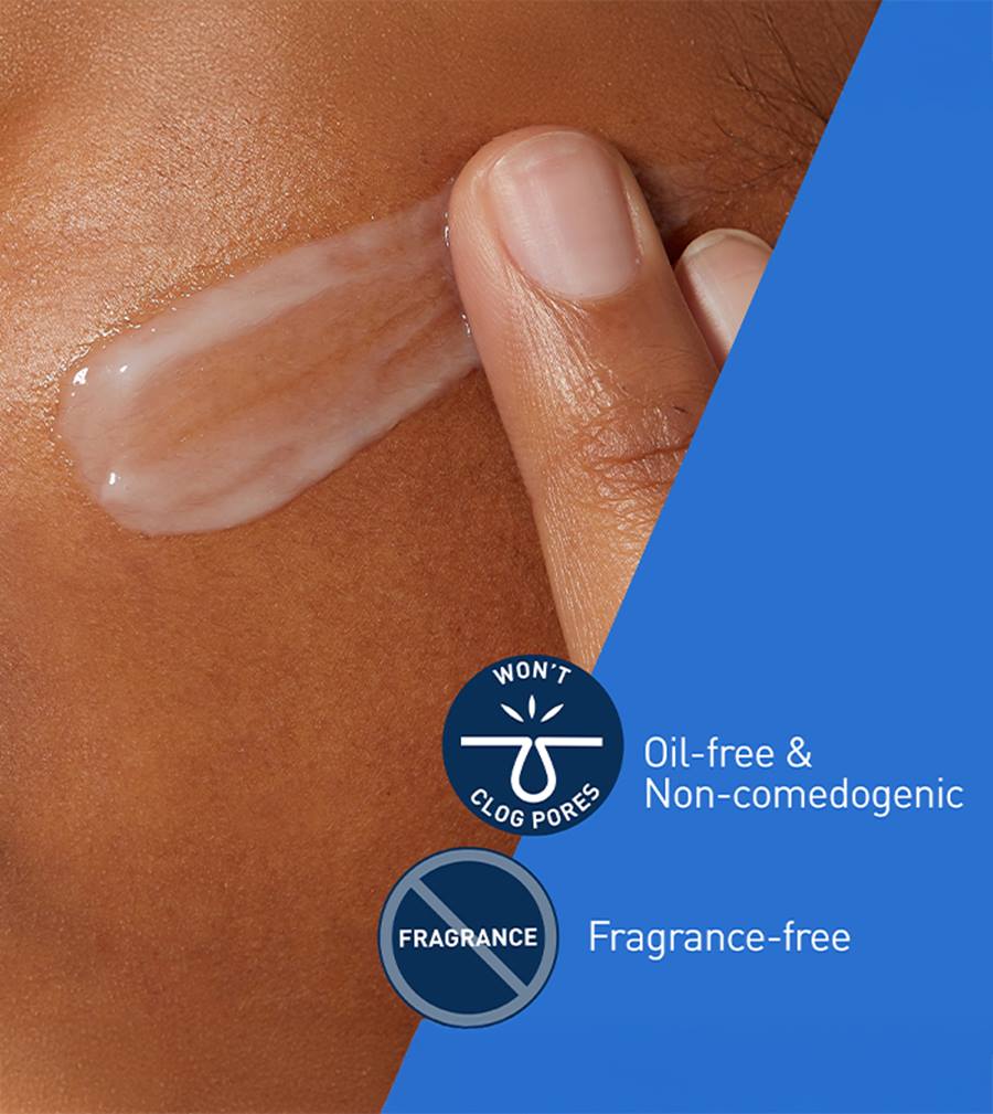 CeraVe PM Facial Moisturizing Lotion, Night Cream with Hyaluronic Acid and Niacinamide, Ultra-Lightweight, Oil-Free Moisturizer for Face, 3 Ounce