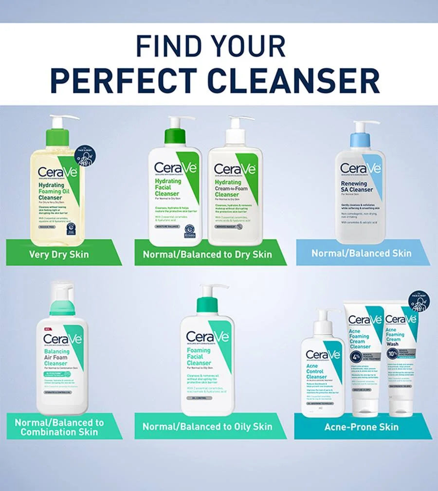 CeraVe Acne Foaming Cream Cleanser, 4% Benzoyl Peroxide Face Wash With Hyaluronic Acid, Niacinamide & Ceramides, Gentle Daily Acne Treatment For Face