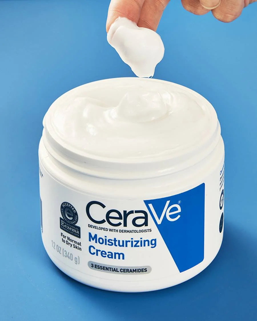 CeraVe Moisturizing Cream, Face Body Moisturizer, Normal to Dry Skin